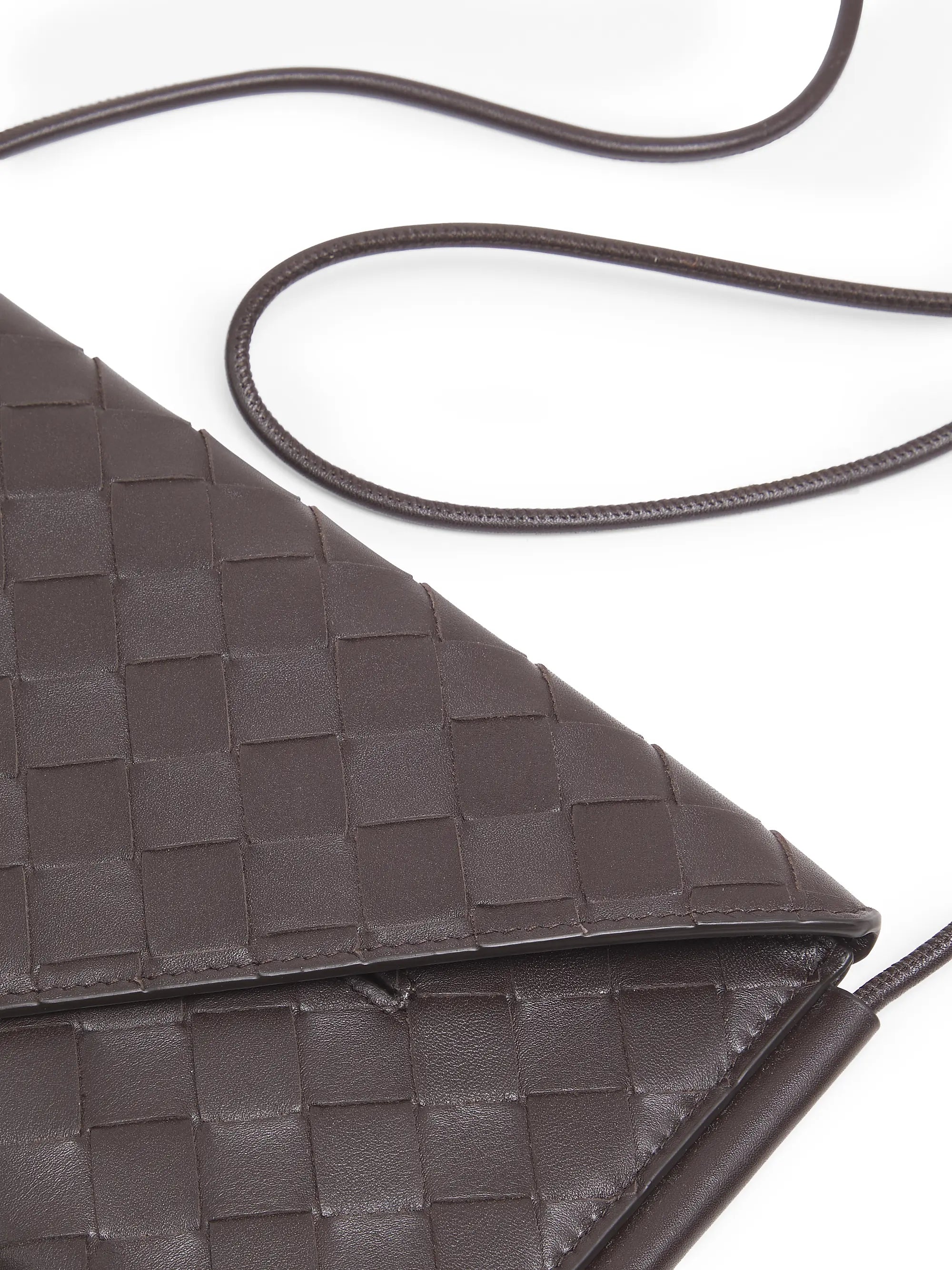 Bottega Veneta Intrecciato Leather Envelope Wallet-On-Chain Bag