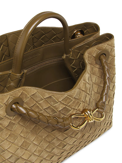 Bottega Veneta Andiamo Medium Suede Tote Bag