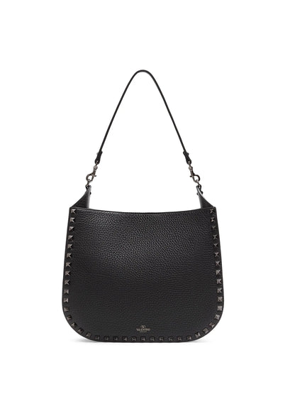 Valentino Garavani Rockstud Grainy Calfskin Shoulder Bag
