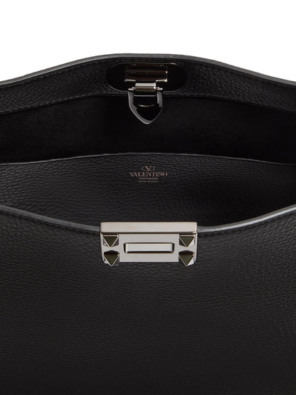 Valentino Garavani Rockstud Grainy Calfskin Shoulder Bag