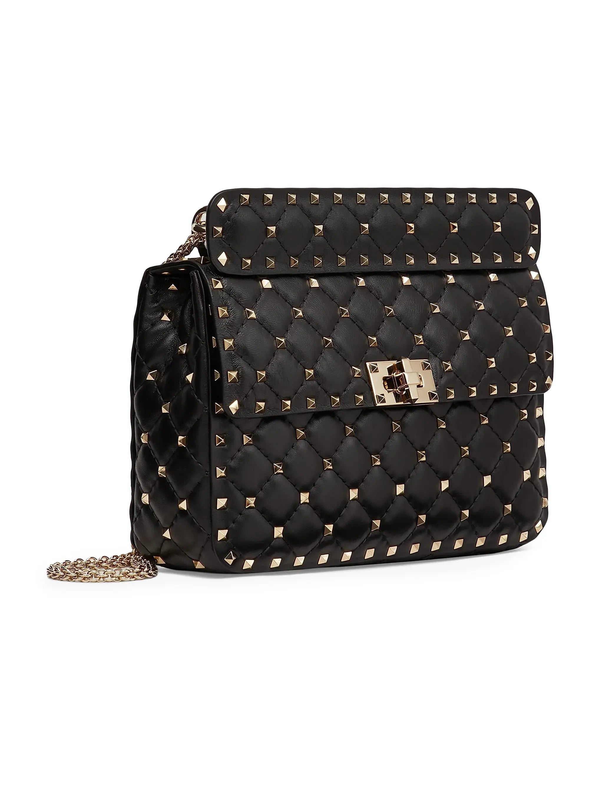 Valentino Garavani Medium Nappa Rockstud Spike Shoulder Bag