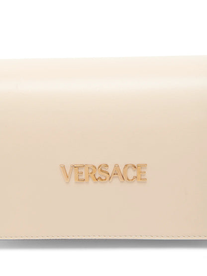 Versace Tag Mini Leather Shoulder Bag