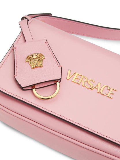 Versace Tag Mini Leather Shoulder Bag