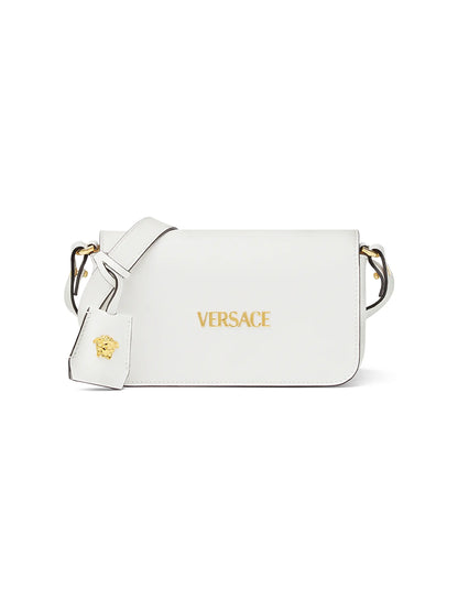 Versace Tag Mini Leather Shoulder Bag