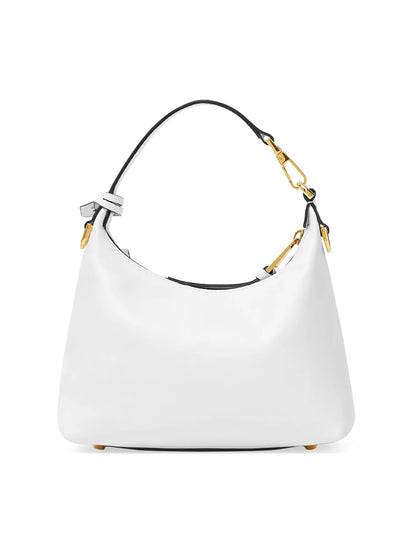Versace Tag Leather Hobo Bag