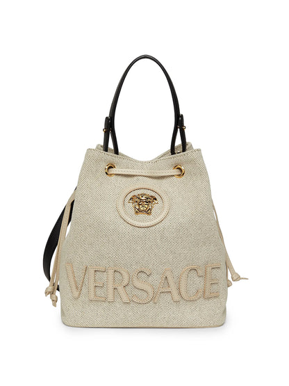 Versace La Medusa Cotton Bucket Bag