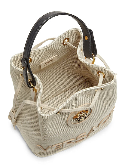 Versace La Medusa Cotton Bucket Bag