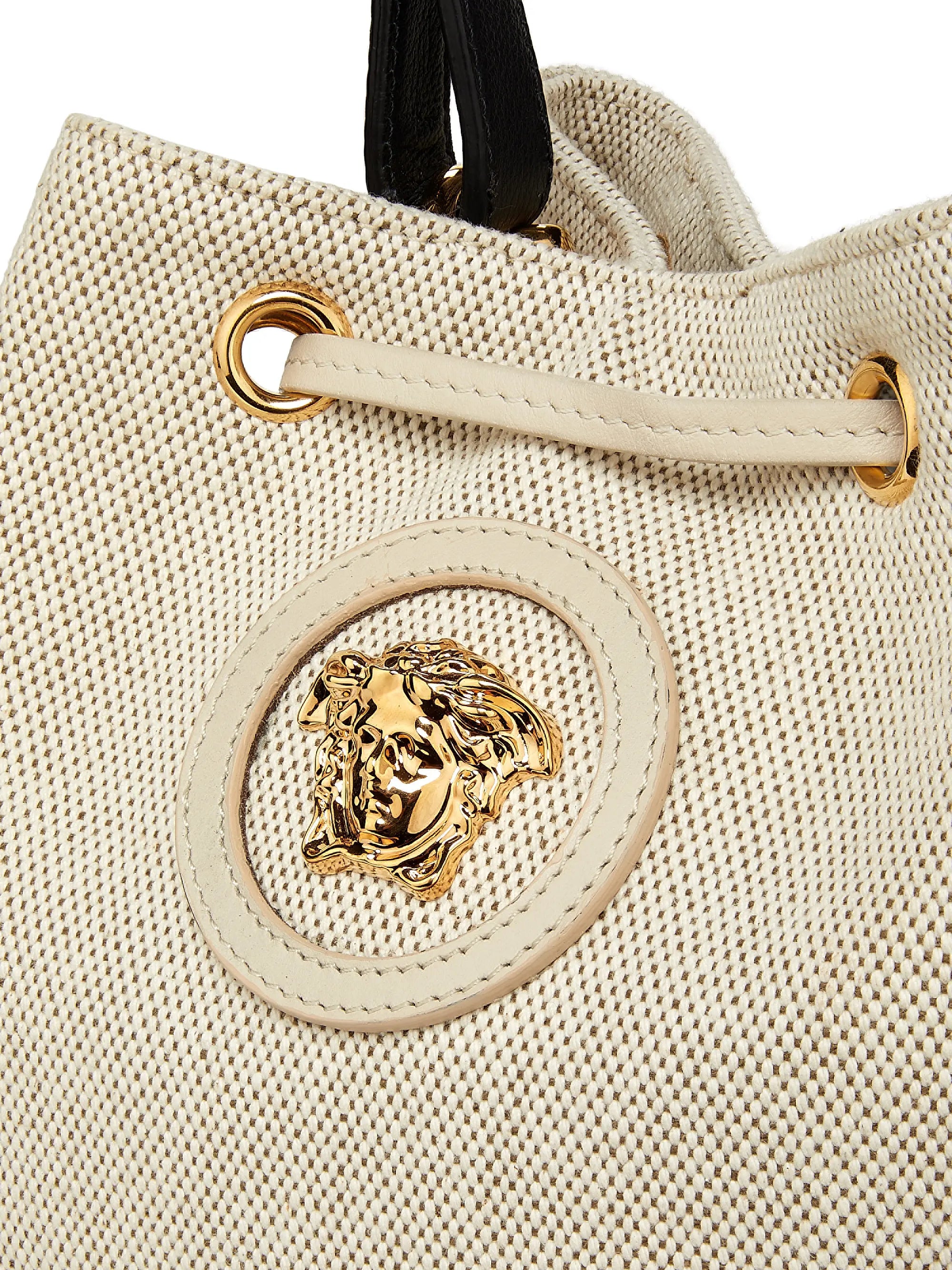 Versace La Medusa Cotton Bucket Bag