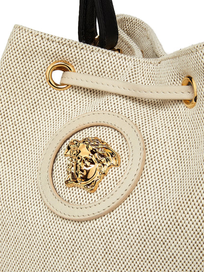 Versace La Medusa Cotton Bucket Bag