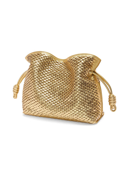 LOEWE Flamenco Scales Leather Clutch
