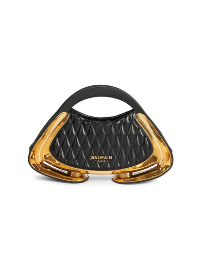 Balmain Jolie Madame Quilted Top Handle Bag