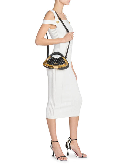 Balmain Jolie Madame Quilted Top Handle Bag