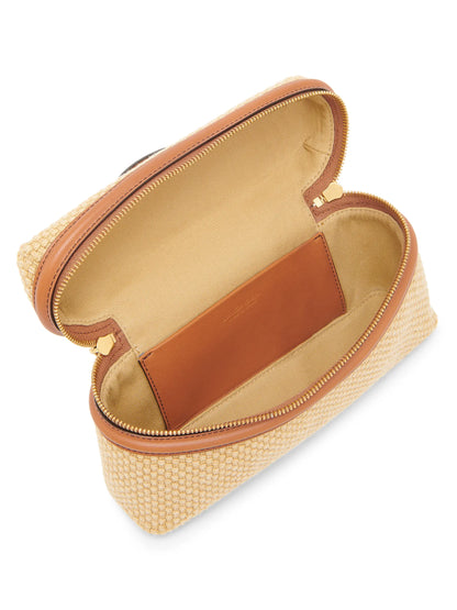 Bottega Veneta Bang Bang Jute & Leather Vanity Bag