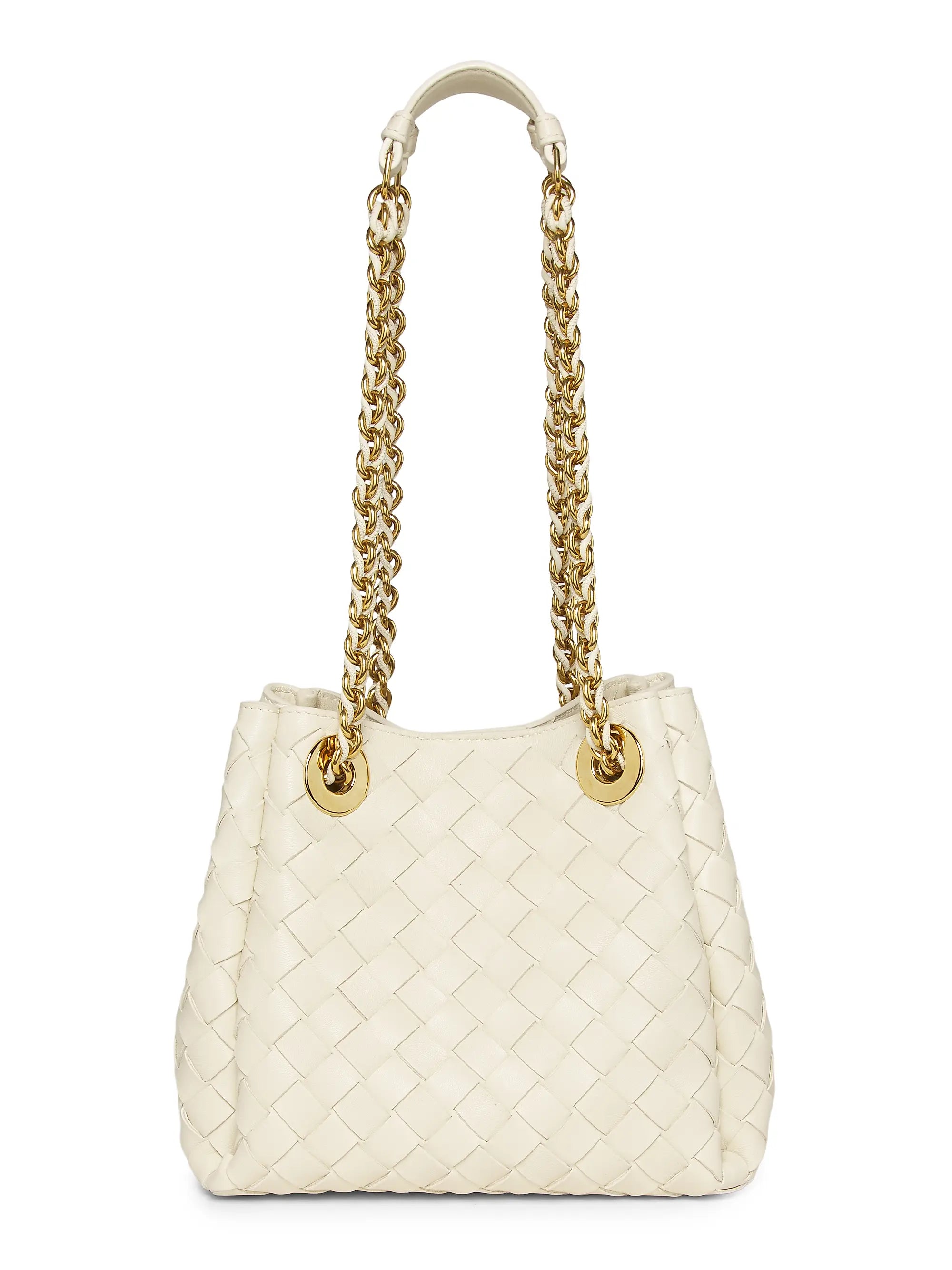 Bottega Veneta Small Parachute Intrecciato Leather Shoulder Bag