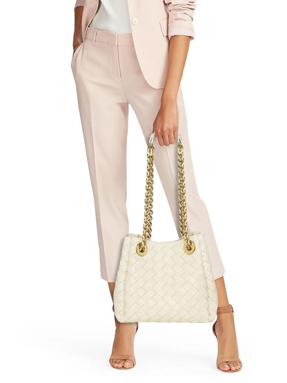 Bottega Veneta Small Parachute Intrecciato Leather Shoulder Bag