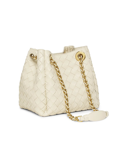 Bottega Veneta Small Parachute Intrecciato Leather Shoulder Bag