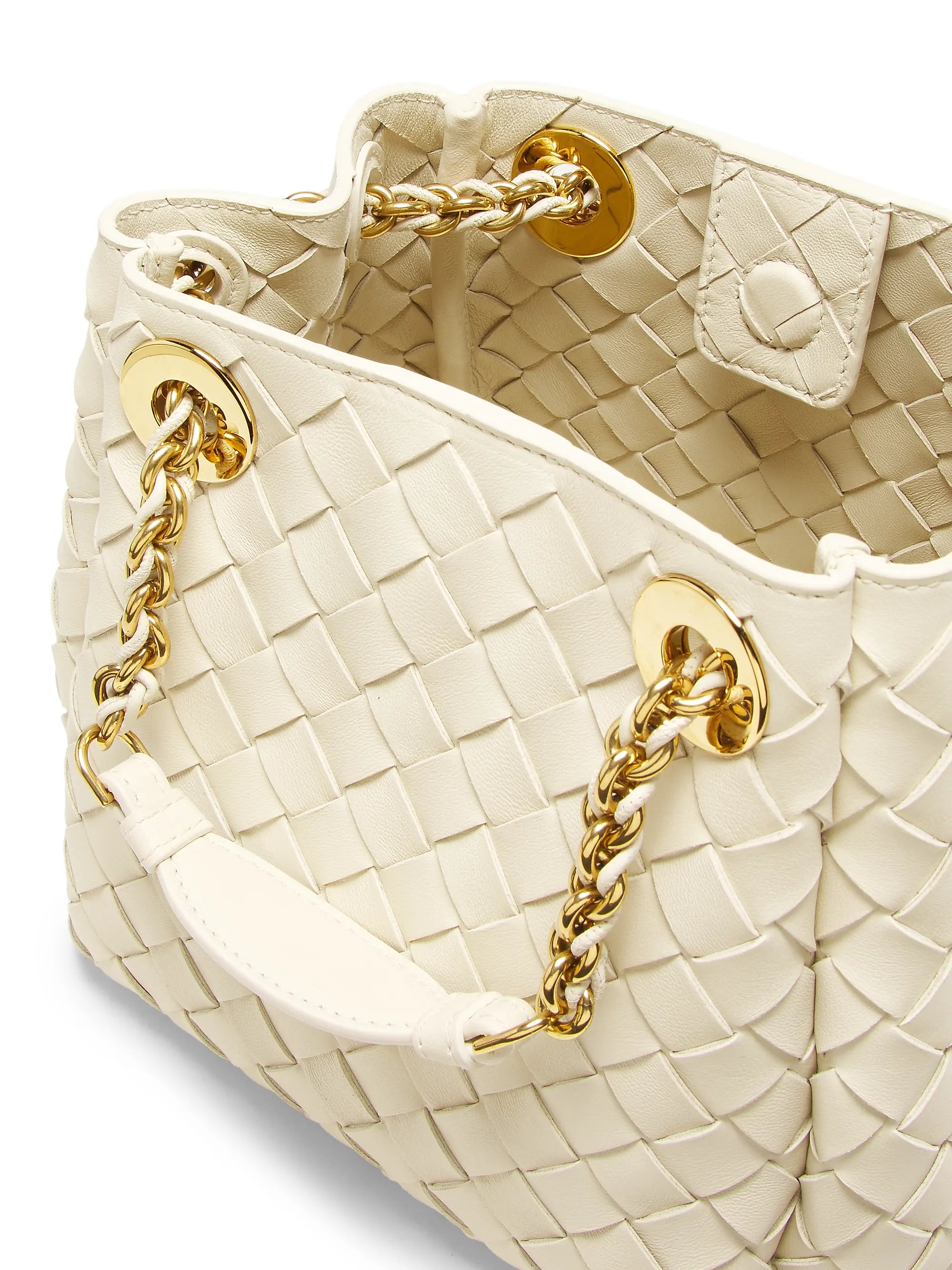 Bottega Veneta Small Parachute Intrecciato Leather Shoulder Bag