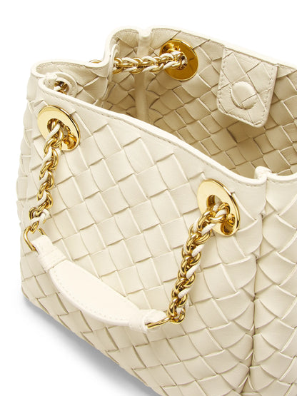 Bottega Veneta Small Parachute Intrecciato Leather Shoulder Bag