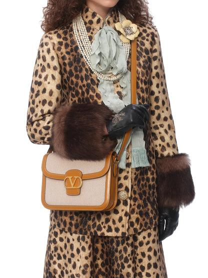 Valentino Garavani 9 to 5 Canvas Shoulder Bag