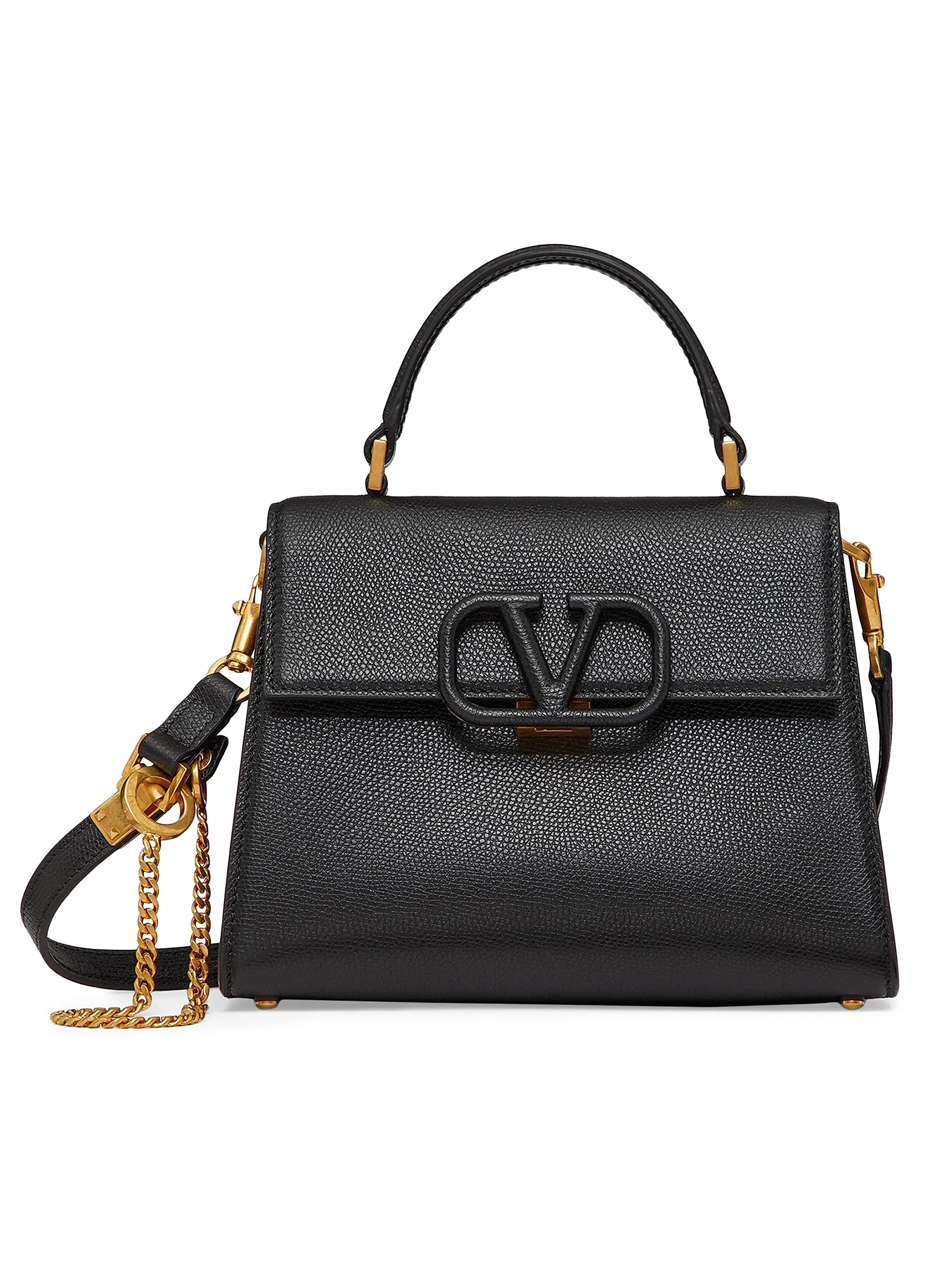 Valentino Garavani Small VSling Grainy Calfskin Handbag