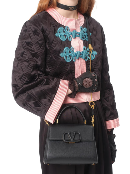 Valentino Garavani Small VSling Grainy Calfskin Handbag