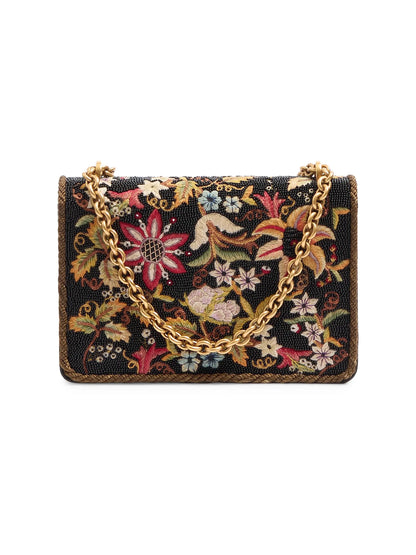 Valentino Garavani Vain Embroidered Shoulder Bag