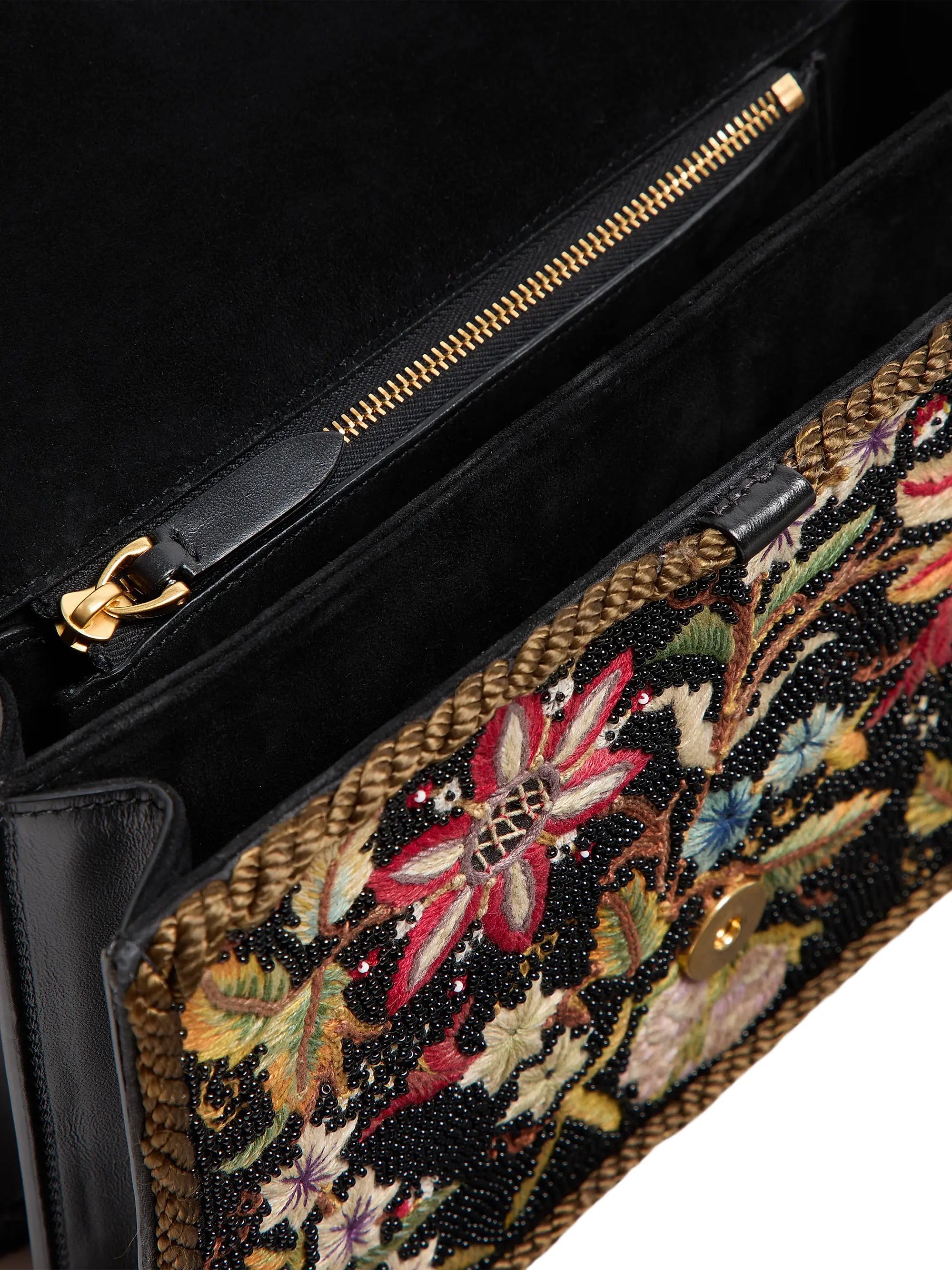 Valentino Garavani Vain Embroidered Shoulder Bag