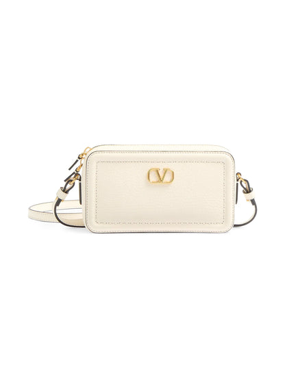 Valentino Garavani Alltime Mini Shoulder Bag in Grainy Calfskin