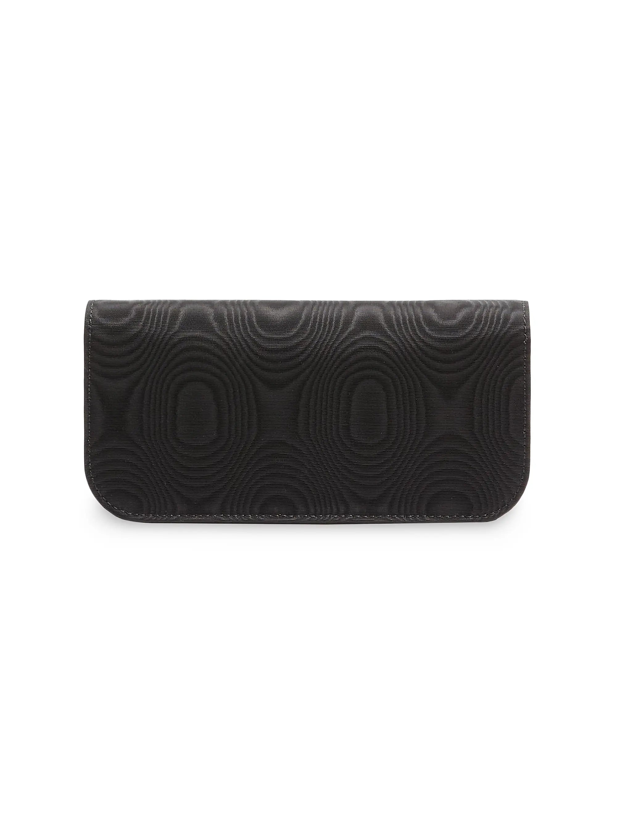 Valentino Garavani Locò Moiré Fabric Clutch with Jewel Logo