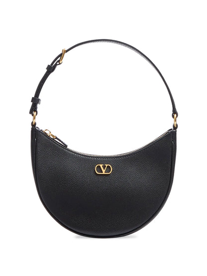 Valentino Garavani VLogo Signature Mini Hobo Bag in Grainy Calfskin