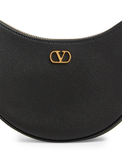 Valentino Garavani VLogo Signature Mini Hobo Bag in Grainy Calfskin