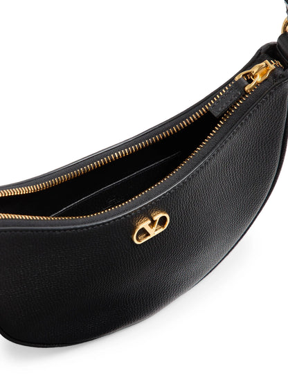 Valentino Garavani VLogo Signature Mini Hobo Bag in Grainy Calfskin