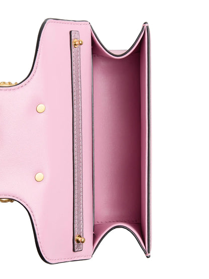 Valentino Garavani Locò Small Shoulder Bag in Laminated Calfskin