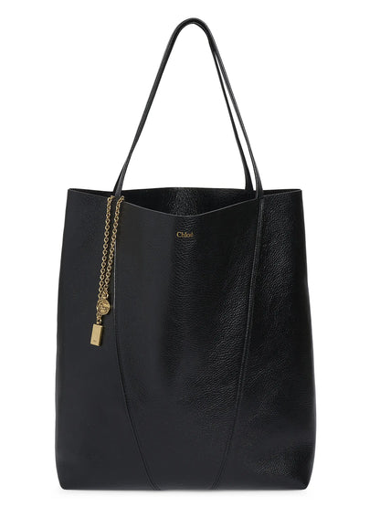 Chloé Large Spin Leather Tote Bag