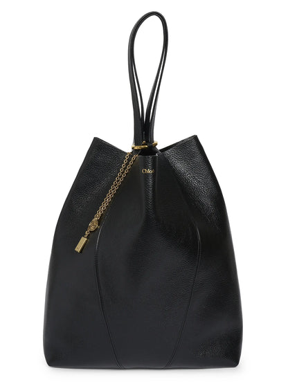 Chloé Large Spin Leather Tote Bag