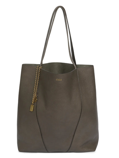 Chloé Large Spin Leather Tote Bag