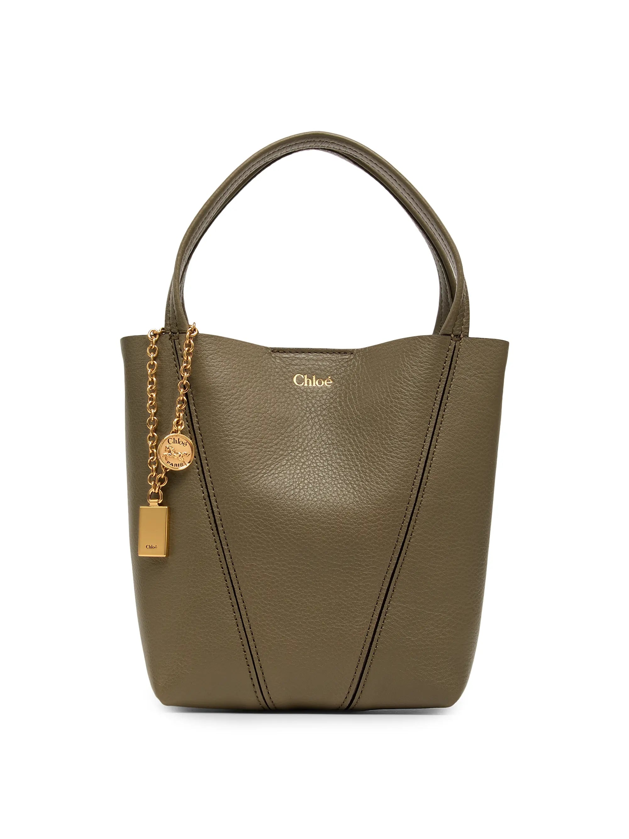 Chloé Small Spin Leather Tote Bag
