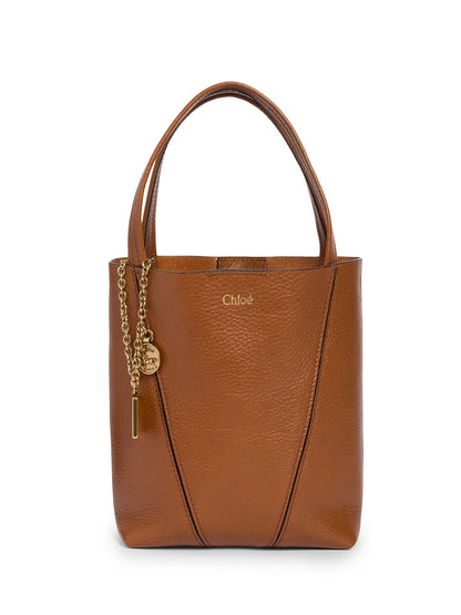 Chloé Small Spin Leather Tote Bag