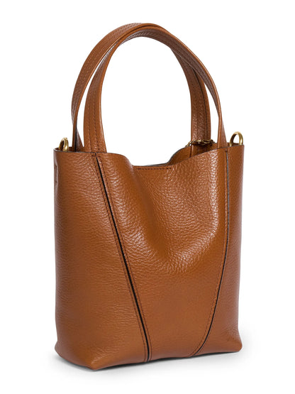 Chloé Small Spin Leather Tote Bag