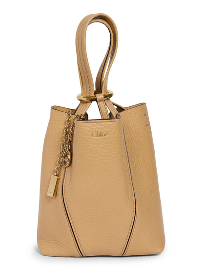 Chloé Small Spin Leather Tote Bag