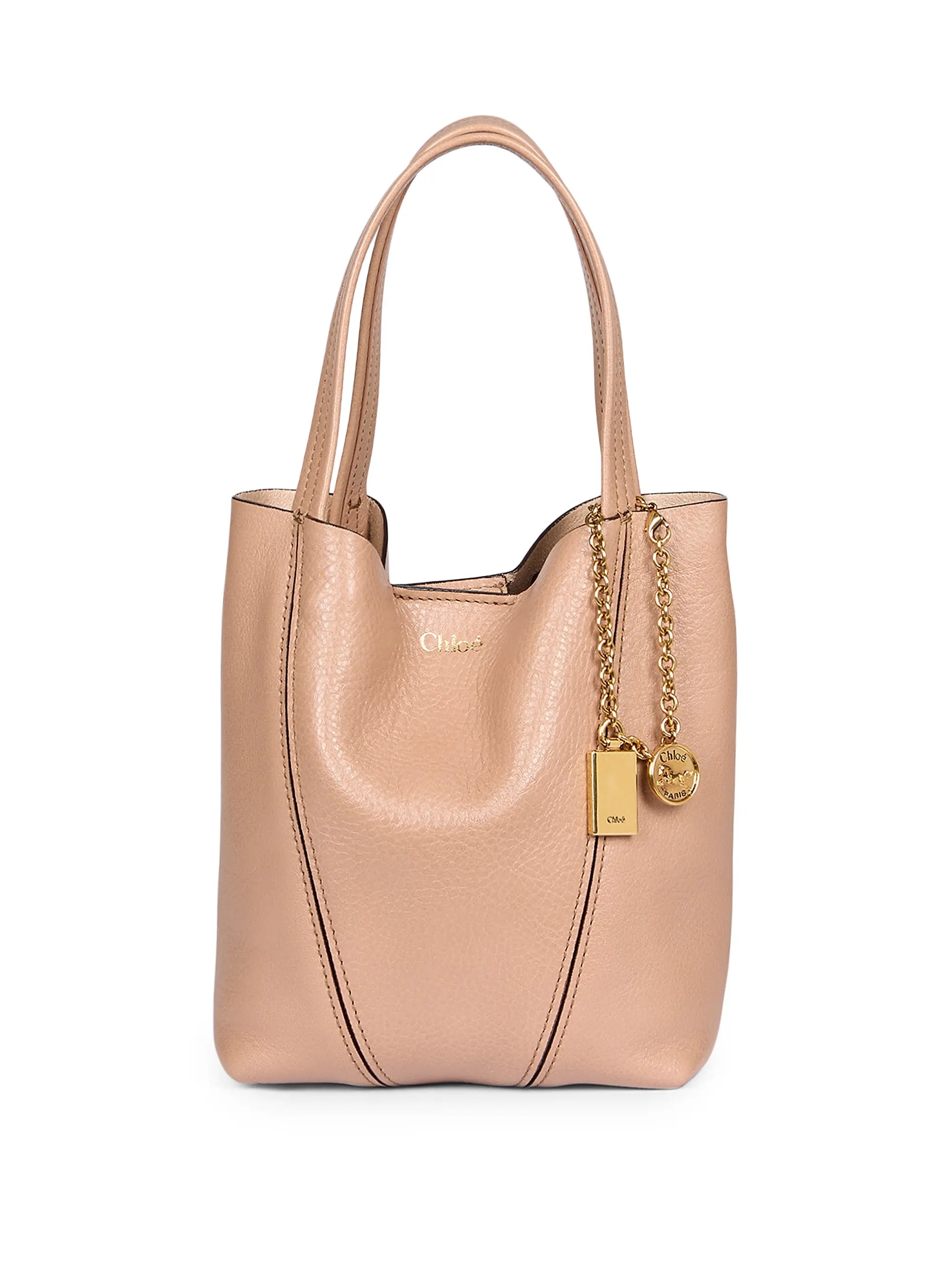 Chloé Small Spin Leather Tote Bag