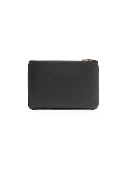 Valentino Garavani VLogo Signature Grainy Calfskin Clutch Bag