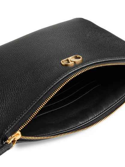 Valentino Garavani VLogo Signature Grainy Calfskin Clutch Bag
