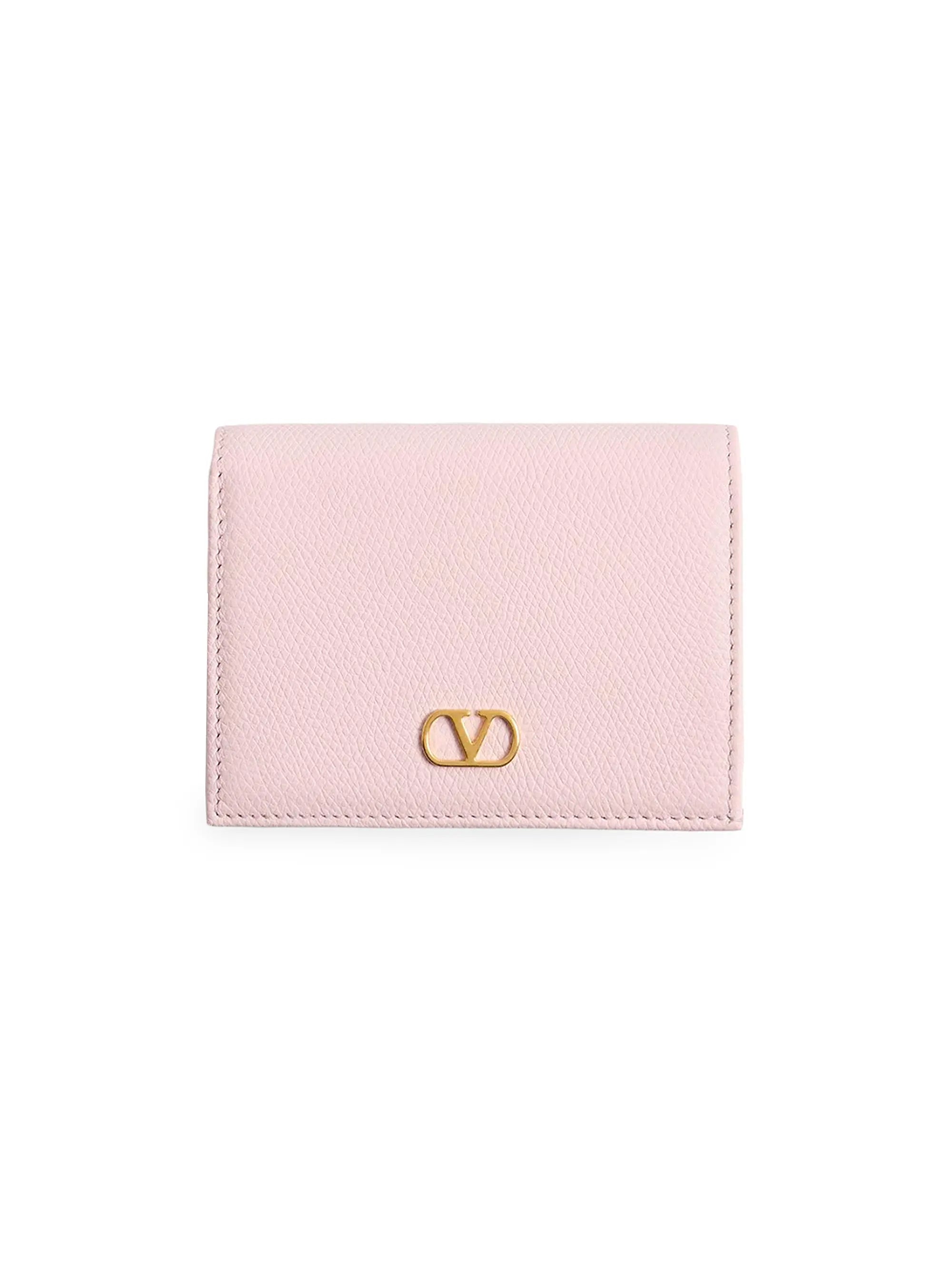 Valentino Garavani VLogo Signature Grainy Calfskin Wallet