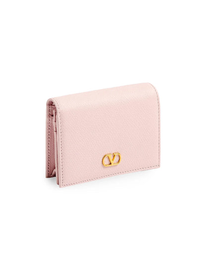 Valentino Garavani VLogo Signature Grainy Calfskin Wallet
