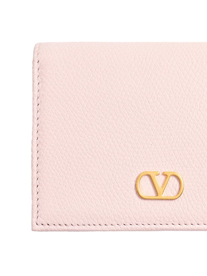 Valentino Garavani VLogo Signature Grainy Calfskin Wallet