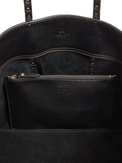 Valentino Garavani Rockstud Shopping Tote Bag in Grainy Calfskin