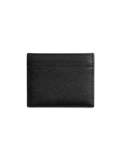 Valentino Garavani VLogo Signature Grainy Calfskin Card Holder
