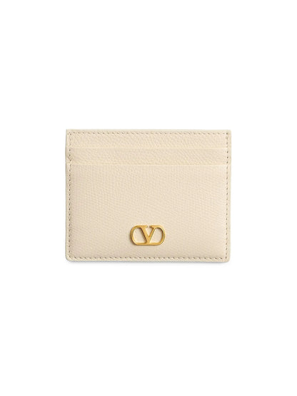 Valentino Garavani VLogo Signature Grainy Calfskin Card Holder