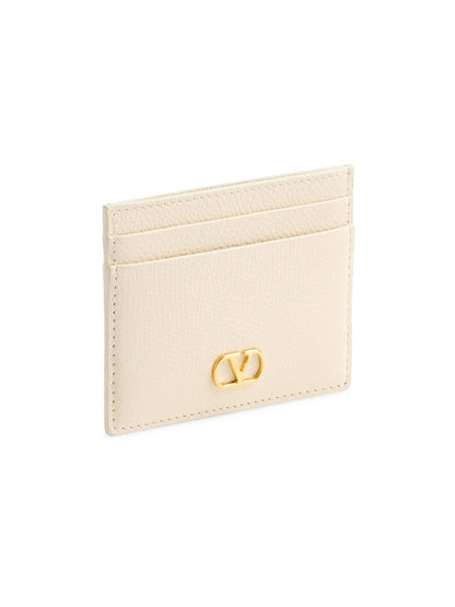 Valentino Garavani VLogo Signature Grainy Calfskin Card Holder
